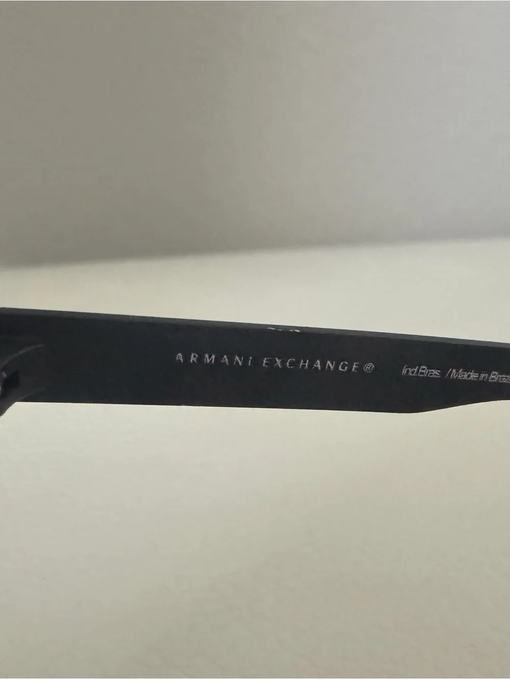 Armani Exchange Black Aviator Sunglasses with Dark Lenses